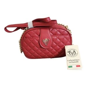 Valentino Orlandi Red Quilted Women's Bag